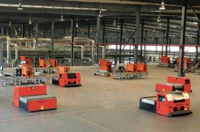 AGV、RGV、立庫(kù)在焊接材料行業(yè)的集成應(yīng)用